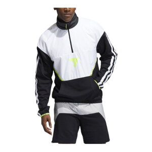 AfB_X Y g[jO EFA TbJ[ WPbg  adidas Ice Trae Pullover Hoodie - Black/White