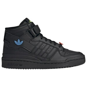 AfB_X IWiX LbY Xj[J[ adidas Originals Forum Mid Logo GS - Black/Red/Blue