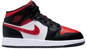 W[_ LbY obV Jordan Kids' GS Air Jordan 1 Mid - Black/Red/White  ubN oXPbgV[Y ~joX q j̎q ̎q