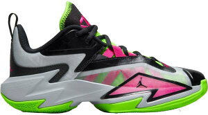 �W���[�_�� �L�b�Y �o�b�V�� Jordan Kids' GS One Take 3 - Grey/Pink/Lime �O���[ �o�X�P�b�g�V���[�Y �~�j�o�X �q�� �j�̎q ���̎q