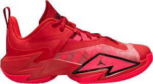 �W���[�_�� �L�b�Y �o�b�V�� Jordan Kids' GS One Take 3 - Black/Crimson Red �� �u���b�N �o�X�P�b�g�V���[�Y �~�j�o�X �q�� �j�̎q ���̎q