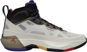 �W���[�_�� �L�b�Y �o�b�V�� Nike Kids' GS Air Jordan XXXVII - Yellow/Black/Purple/White ���F �C�G���[ �o�X�P�b�g�V���[�Y �~�j�o�X �q�� �j�̎q ���̎q
