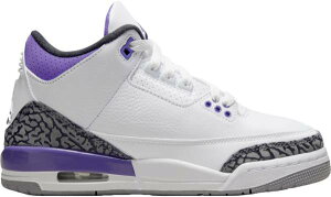W[_ LbY obV Jordan Kids' GS Air Jordan 3 Retro - White/Black/Purple  zCg oXPbgV[Y ~joX q j̎q ̎q
