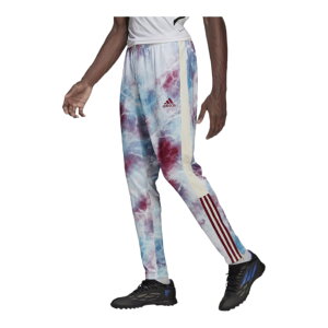 �A�f�B�_�X �����Y �����O�p���c adidas Tiro AOP Tie Dye Pant - Burgundy/White/Blue