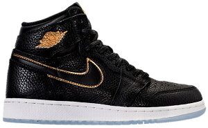 W[_ g1 nC LbY/fB[X Jordan 1 Retro High Xj[J[ Black/Metallic Gold/Summit White