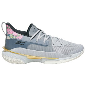 アンダーアーマー メンズ カリー7 Under Armour Curry 7 バッシュ Mod Grey/Halo Grey/Midnight Turquoise