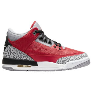 W[_ LbY g3 Jordan Retro 3 GS obV Xj[J[ Fire Red/Cement Grey/Black