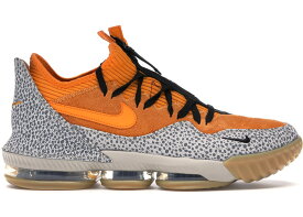 ナイキ メンズ レブロン16ロー Nike Lebron 16 Low "Atmos Safari" バッシュ KUMQUAT/STARFISH-BLACK