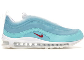 ナイキ メンズ エアマックス97 Nike Air Max 97 Shanghai Kaleidoscope スニーカー ICE BLUE/RED-WHITE