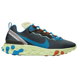 ナイキ メンズ リアクト エレメント55 Nike React Element 55 スニーカー Volt/Blue Stardust/Grey/Photo Blue