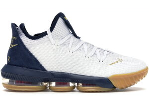 iCL Y u16[ Nike Lebron 16 Low "Olympic" obV White/Metallic Gold/Midnight Navy