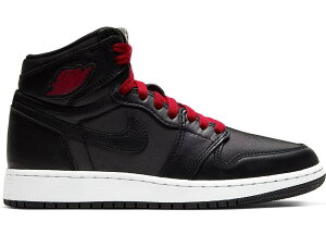 W[_1 gnC LbY/fB[X Air Jordan Retro 1 High OG GS Xj[J[ Black/Metallic Silver/Gym Red
