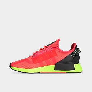 AfB_X Y V[Y adidas Originals NMD R1 V2 Xj[J[ Signal Pink/Signal Green