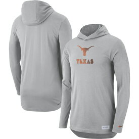 ナイキ メンズ Tシャツ 長袖 ロンT "Texas Longhorns" Nike Campus Performance Hoodie Long Sleeve T-Shirt - Gray