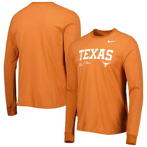 �i�C�L �����Y T�V���c ���� ����T "Texas Longhorns" Nike Team Practice Performance Long Sleeve T-Shirt - Texas Orange