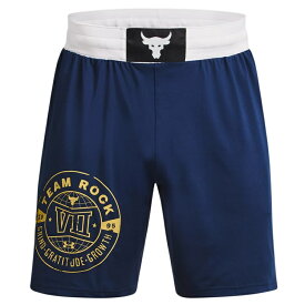 即納 アンダーアーマー プロジェクトロック ボクサーパンツ ショーツ Under Armour Men's Project Rock Boxing Shorts - Academy/White