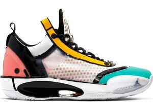 �W���[�_�� �����Y 34 Jordan XXXIV Low Guo Ailun Pop Art �o�b�V�� WHITE/MULTI-COLOR