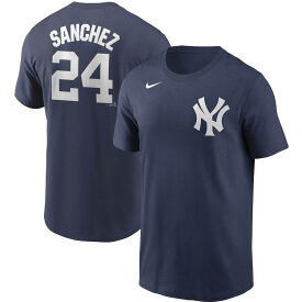 ナイキ メンズ Tシャツ Gary Sanchez New York Yankees Nike Name & Number T-Shirt 半袖 Navy
