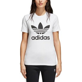 アディダス オリジナルス レディース/ウーマン adidas Originals ADICOLOR TREFOIL T-Shirt Tシャツ 半袖 White/Black