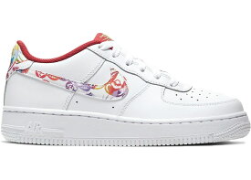 ナイキ キッズ/レディース エアフォース1 Nike Air Force 1 スニーカー White/Metallic Gold/Multi