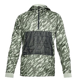 アンダーアーマー メンズ Under Armour UA Sportstyle Longline Anorak Hoodie 長袖 パーカー Moss Green / Blac