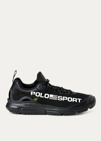 ポロ スポーツ レディース Polo Sport Tech Racer Sneaker スニーカー Black/White
