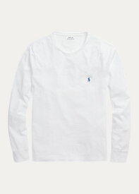 ポロ ラルフローレン メンズ Polo Ralph Laure Custom Slim Fit Jersey T-Shirt Tシャツ 長袖 White