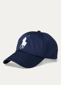 �����t���[���� �L���b�v Polo Ralph Lauren Big Pony Chino Baseball Cap �X�q Newport Navy