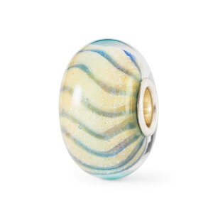 �g���[���r�[�Y Trollbeads �T���h �O���[�u�E�r�[�Y Sand Grooves Bead �K���X Glass ���C�t �C�Y �A �~���N�� Life is a Miracle �Z���j�e�B�[ Serenity