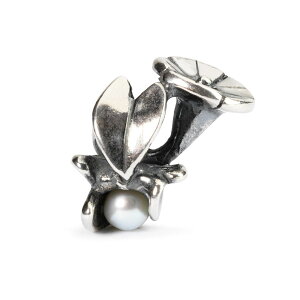 g[r[Y Trollbeads oChEB[hIuZveo[ (9̒a) Bindweed of September Vo[ Silver p[ Pearl r[Y Beads