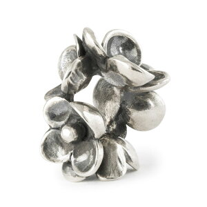 �g���[���r�[�Y Trollbeads �y�^�� �I�u �O���e�B�`���[�h�E�r�[�Y Petals of Gratitude Bead �V���o�[ Silver �i�[�`���[�h �R�l�N�V���� Nurtured Connection