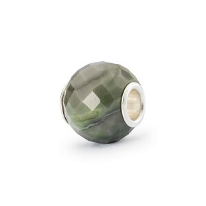 �g���[���r�[�Y Trollbeads ���E���h�O���[���J���T�C�g�E�t�@�Z�b�g�r�[�Y Round Green Calcite Facet Bead �V�R�� Gemstone �z�[�v���j���[�r�M�j���O Hope