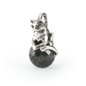 g[r[Y Trollbeads gL ^CK[Ey_g Tranquil Tiger Pendant `[ Charm Vo[ Silver VR Gemstone u[^CK[AC
