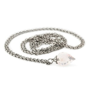 g[r[Y Trollbeads [YNH[clbNX Fantasy Necklace with Rose Quartz VR Gemstone Vo[ Silver `F[ Chain 60cm/ 70cm/ 80cm/ 90cm/ 100cm/ 110cm/ 120cm