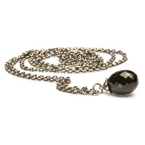 g[r[Y Trollbeads ubNIjLXlbNX Fantasy Necklace with Black Onyx Vo[ Silver VR Gemstone `F[ Chain 60cm/ 70cm/ 80cm/ 90cm/ 100cm/ 110cm/ 120cm