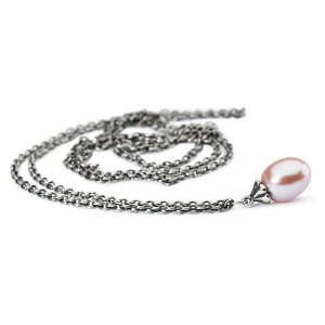 g[r[Y Trollbeads [Yp[lbNX Fantasy Necklace with Rosa Pearl Vo[ Silver Wp[ Freshwater Pearl `F[ Chain 60cm/ 70cm/ 80cm/ 90cm/ 100cm/ 110cm/ 120cm