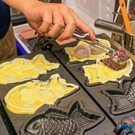 たい焼き器 業務用 鯛焼き型 電気 3匹 3個 重ね合わせ式 たい焼きメーカー かわいい