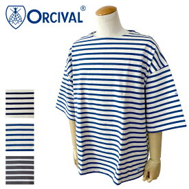 【SALE】【2024SS】 Orcival オーシバル コットンロード ワイドTシャツ メンズ B263