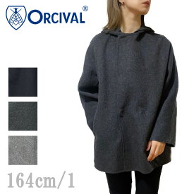 【SALE】Orcival【オーチバル】ウールリバー フードハーフコート Lady's【OR-A0418 REV】