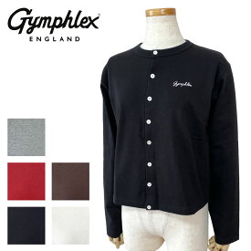【2025AW】Gymphlex ジムフレックス コットン 長袖ショート カーディガン レディース GY-C0367 SCT