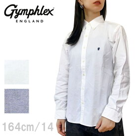 【SALE】Gymphlex ジムフレックス オックスフォード BD L/Sシャツ SOLID レディース GY-B0197 SOX