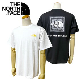 【SALE】【2024SS】 THE NORTH FACE ザ・ノース・フェイス S/S Bandana Square Logo Tee ショートスリーブバンダナスクエアロゴティー メンズ NT32446