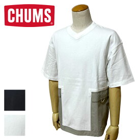 【2024SS】 CHUMS チャムス Heavy Weight Side Pocket V Neck T-Shirt ヘビーウエイトサイドポケットブイネックTシャツ メンズ CH01-2359