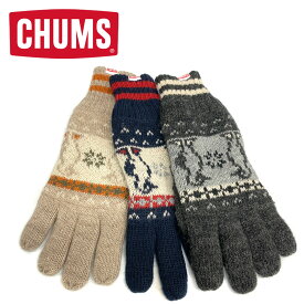 【SALE】【2023AW】 CHUMS チャムス Booby Snow Knit Glove ブービースノーニットグローブ 手袋 CH09-1293