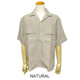 【SALE】KAPTAIN SUNSHINE【キャプテン サンシャイン】Linen Silk Open Collar Shirt Men's【KS23SSH01】