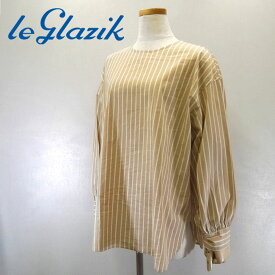 【SALE】Le glazik【ル・グラジック】コットンストライプ プルオーバーシャツ Lady's【JL-3778 CPA】