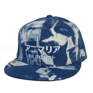 �y25%OFF�zANIMALIA �A�j�}���A x CHxILL PRODUCT �`���v���_�N�g W-NAME KANA SNAPBACK CAP (BLEACHBLUE-WHITE�h�J) �X�i�b�v�o�b�N�L���b�v �X�q