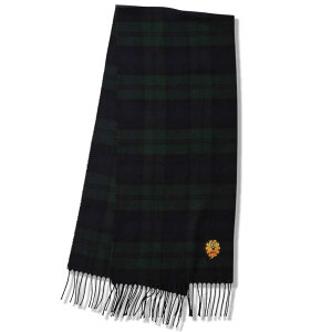 �y30��OFF�zANIMALIA �A�j�}���A STOLE PFFT (BLACK WACHE CHECK) �X�g�[�� �}�t���[