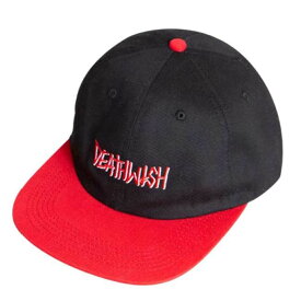 DEATHWISH(デスウィッシュ) DEATHSPRAY SNAPBACK CAP (BLACK/RED) スナップバックキャップ 帽子【スケートボード/スケボー/SKATEBOARD】