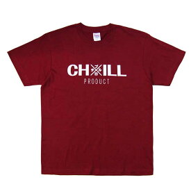 CHxILL PRODUCT(チルプロダクト) LOGO S/S T-SHIRTS (BURGUNDY) ヘビーウェイトTシャツ TS TEE
